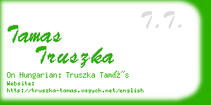 tamas truszka business card